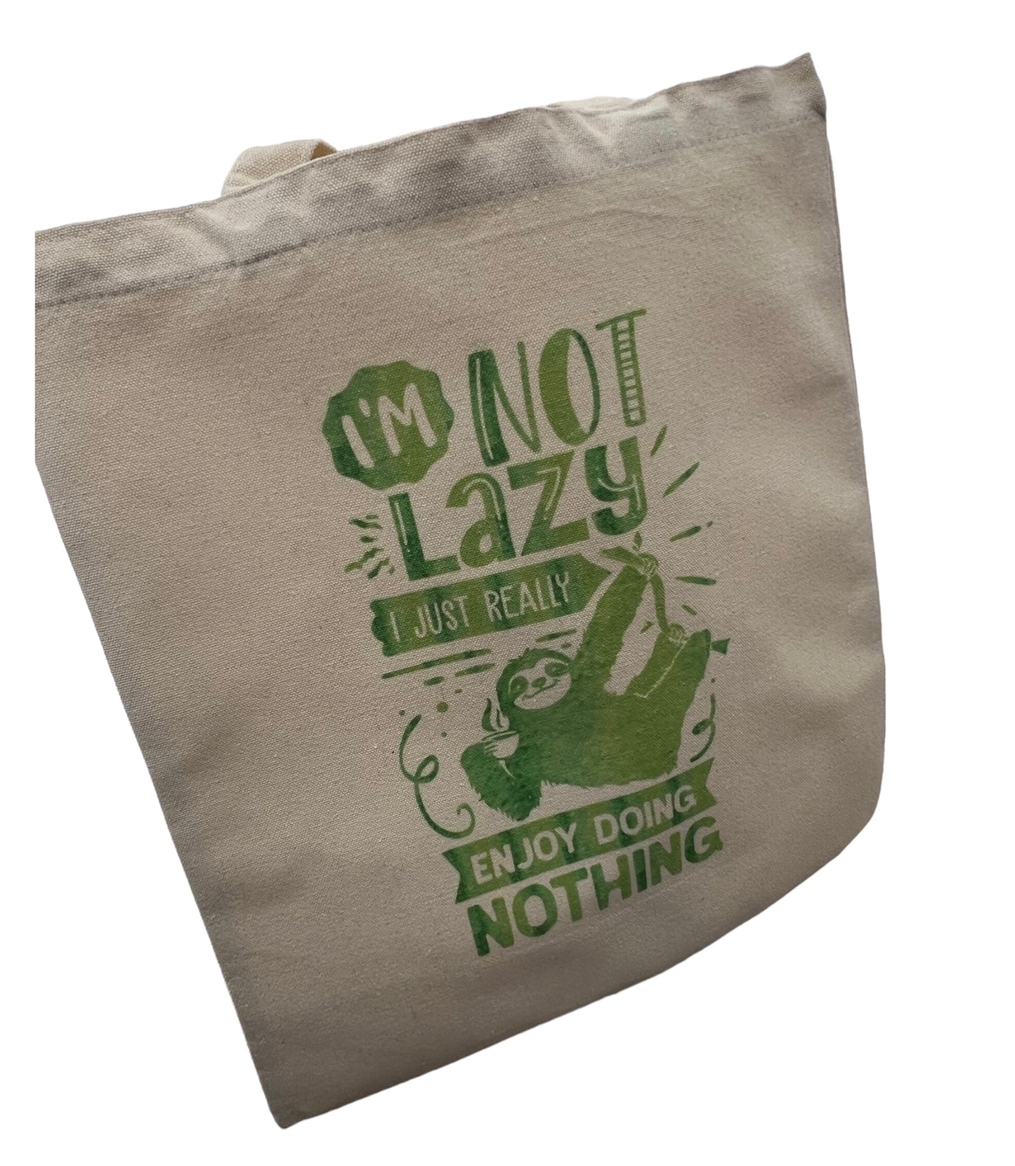 Lazy Sloth Tote Bag