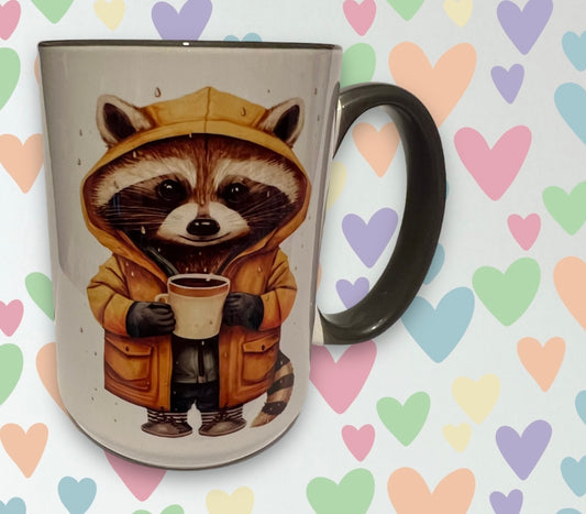 Rainy Raccoon Mug ☔️