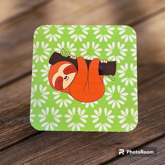 Sloth Hanging Coaster