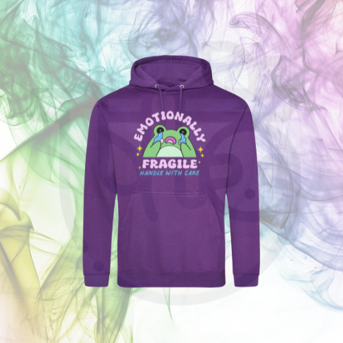 Emotionally Fragile Frog Hoodie 🐸