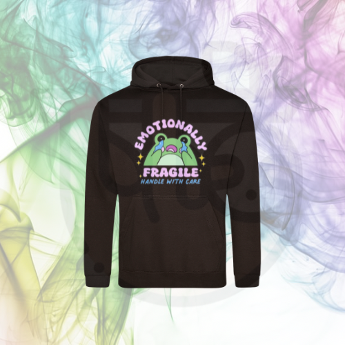 Emotionally Fragile Frog Hoodie 🐸