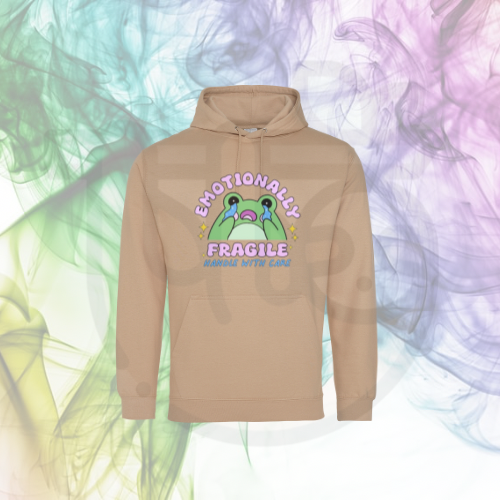 Emotionally Fragile Frog Hoodie 🐸