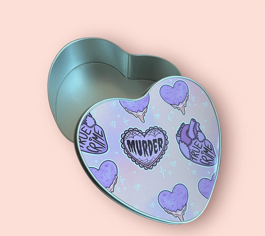 Heart Shaped Murder Tin