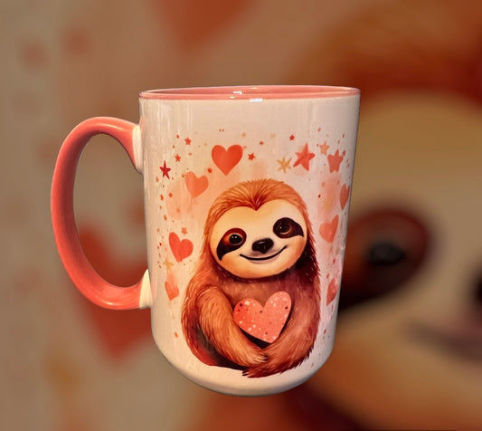 Sloth heart mug 🦥🩷