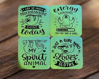 Sloth Coasters Set of 4